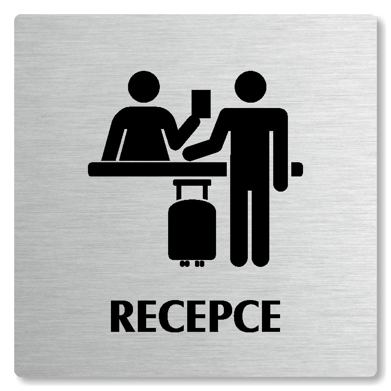 Recepce, 148x148mm, stříbrná, Nevada